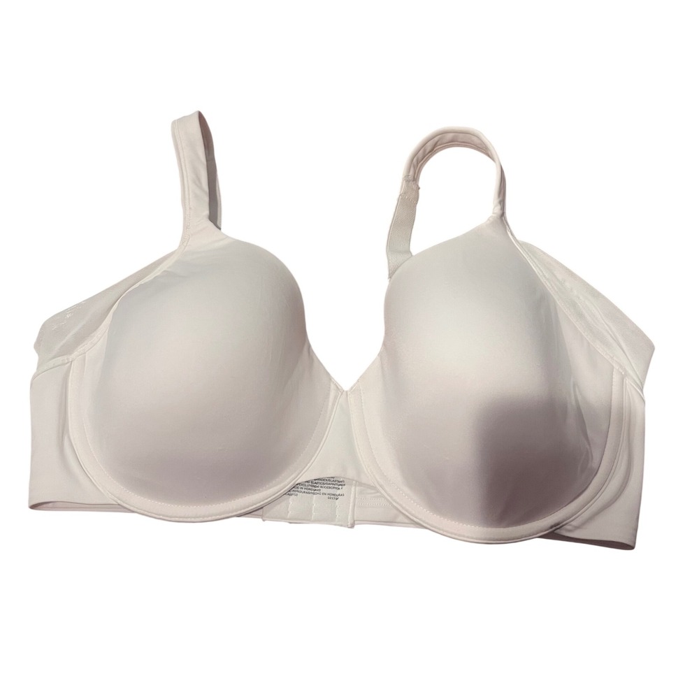 Bali One Smooth U Ultra Light Underwire Bra White 40D 6548